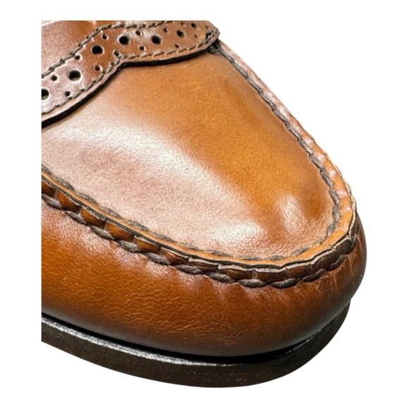 Vintage Polo Ralph Lauren Men's 7.5 E Alston Leather Penny Loafer Chestnut Brown - Picture 14 of 16